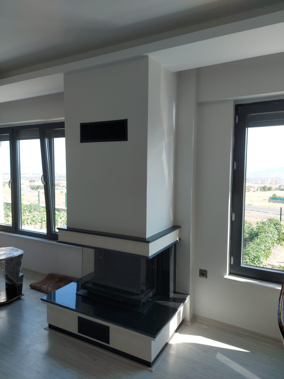 Asansörlü U Tipi Şömine