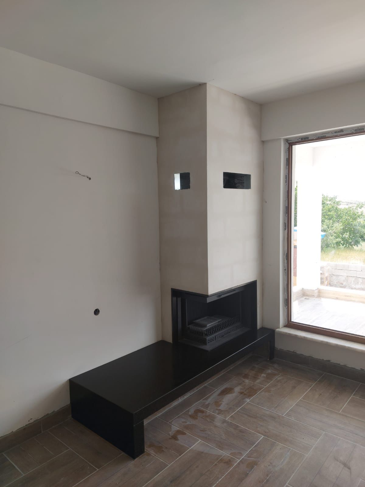 L Tipi Asansörlü Şömine