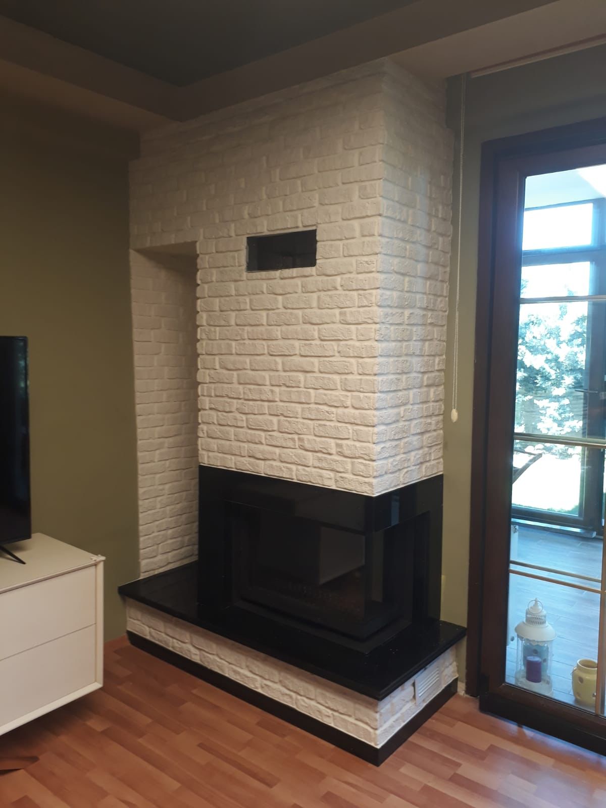 L Tipi Asansörlü Şömine