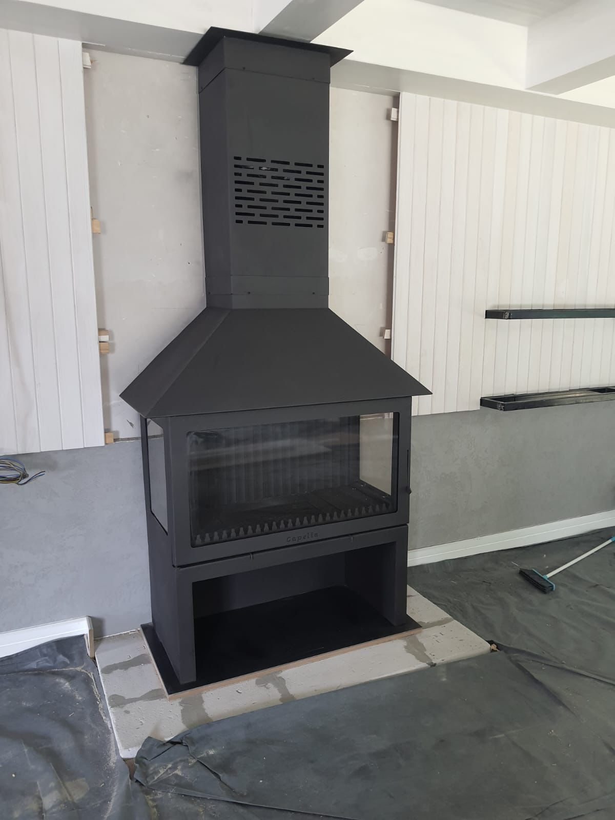 Metal 3 Tarafı Camlı Şömine