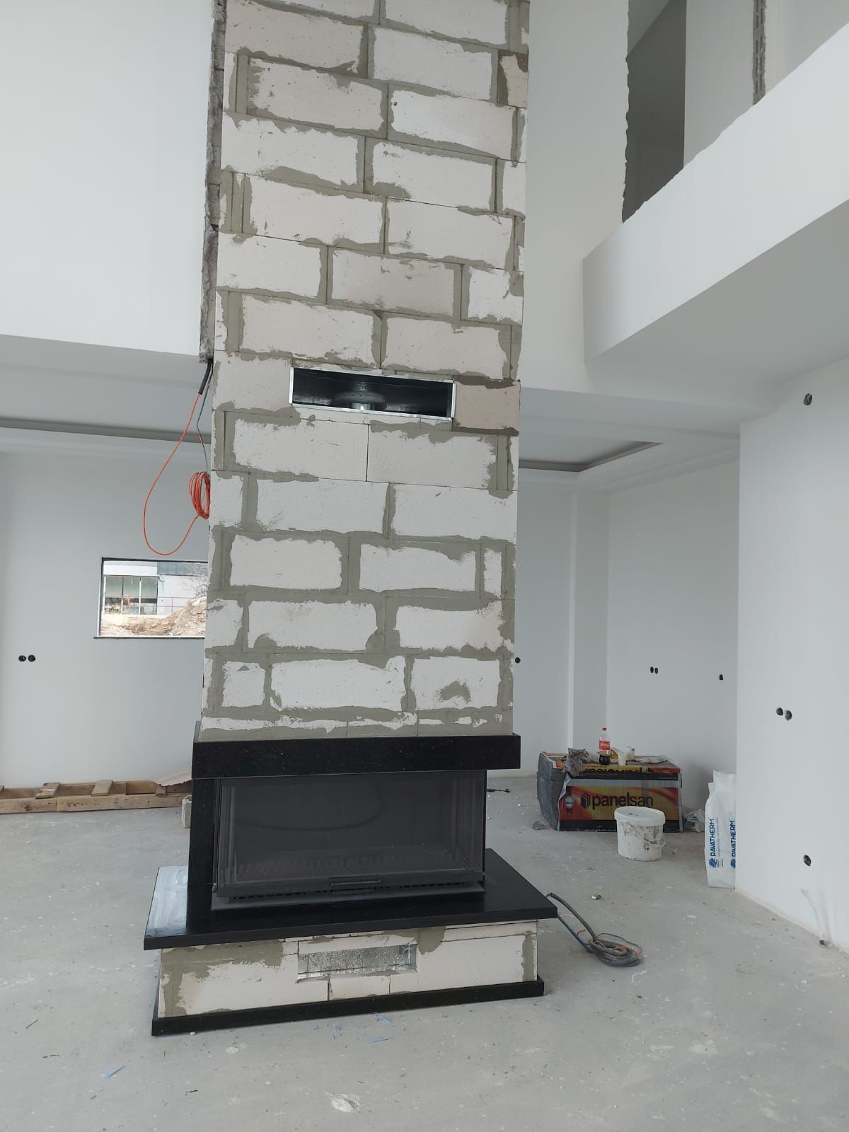 3 Tarafı Camlı Şömine