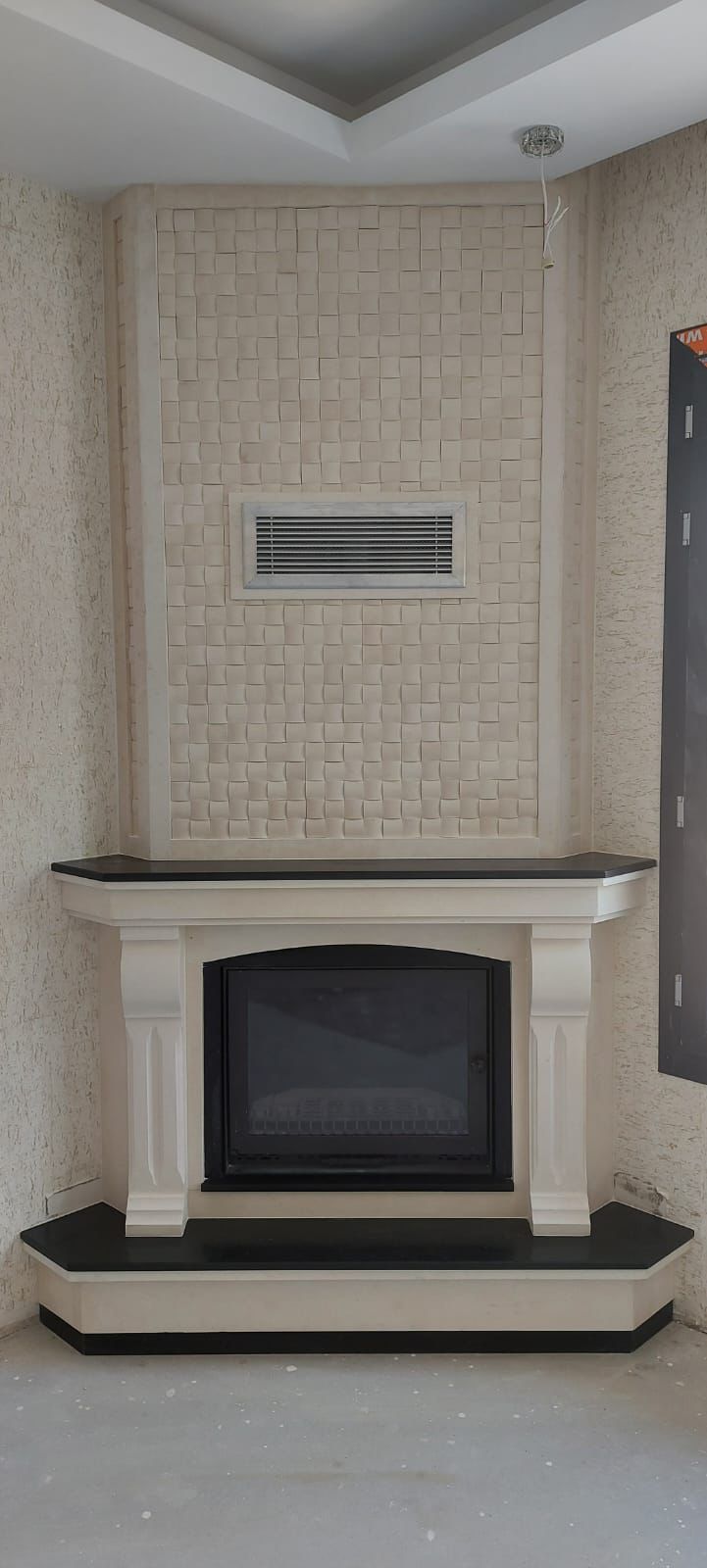 İşlemeli Köşe Şömine